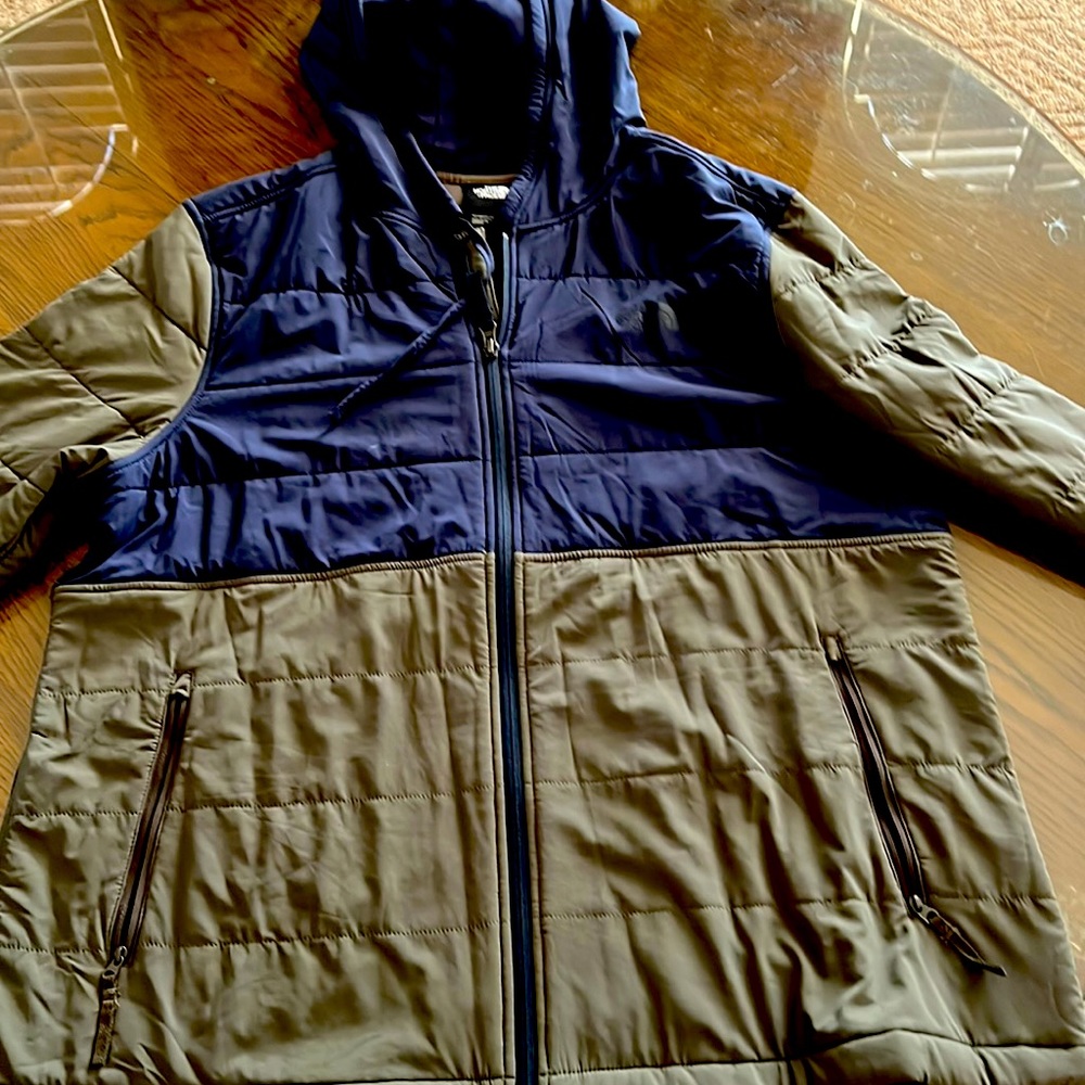 North face hooded jacket xl